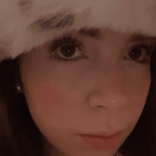 kim with a hat on 