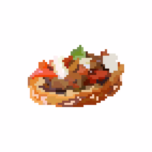 Bruschetta Pugliese with Cherry Tomatoes, Eggplants and Garlic #005
