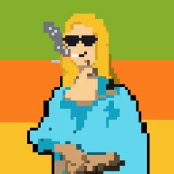 Blonde mona