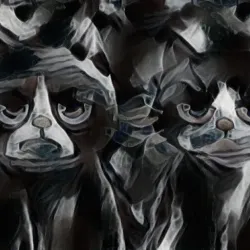 Creepy Cats Smokey