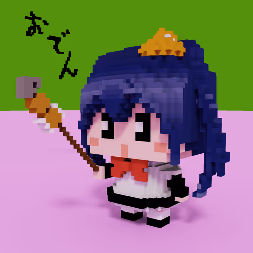 Voxel Fan Art #007  jyosi to nanika 