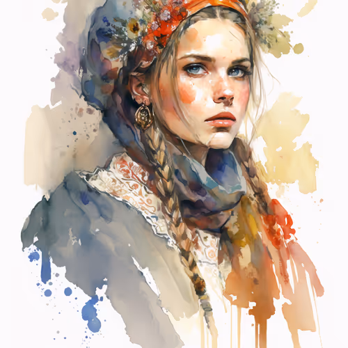 Watercolor Ukraine