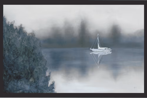 Foggy 3d painting