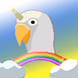 #004 Rainbow Unicorn Lovebird