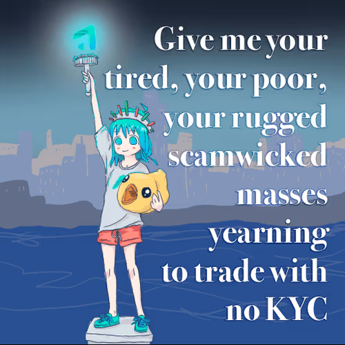 GNS-chan and welcoming people to the platform that never sleeps