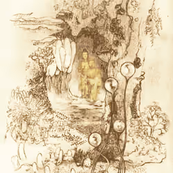 粘菌仏 slime mold / Buddha is omnipresent