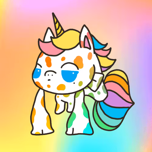 Goldy Smile Unicorn #06 (Rare)