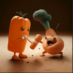 the carrot in the ring stings like a bee