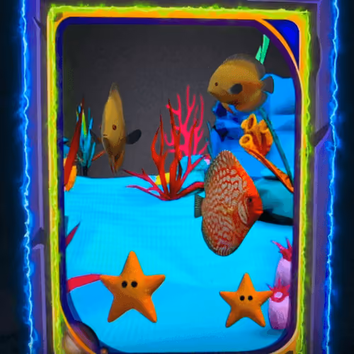 Masterpiece 3D 1/1 Virtual Card SevenSeas7NFT Sea Creatures