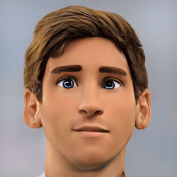 Lionel Messi #3 3D Real-Cartoon