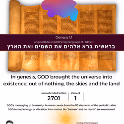 Verse Genesis 1:1 T2 #35/111 Blue Splash