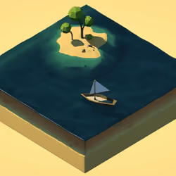 Low poly island