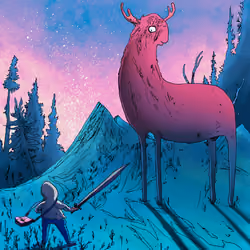floating deer #42