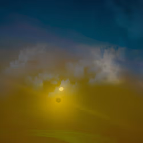 Yellow moon