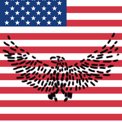 24 # Country Symbol : United States - Bald Eagle