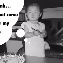 I think...Do not come near my cake... #B&W
