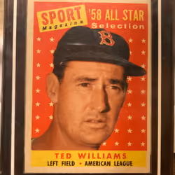 Ted Williams - Topps - 1958 All Star Selection (see description)