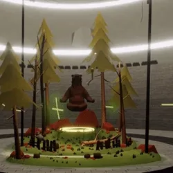 Wild Bear Guru Meditating, Power Up