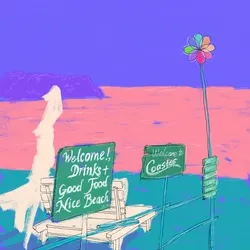 At the beach