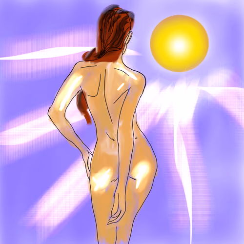 Glowing in the sun 