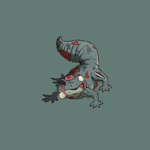 Chibi Leopard Gecko Zombie