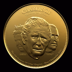 Commemorative Golden Coin of CHARLES III 