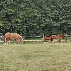 Horse Family II Abstract Edition #1 of 3