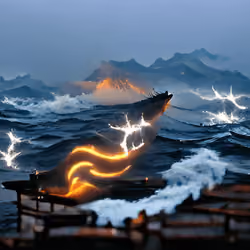 Upon the Waves, Lightning, #0011