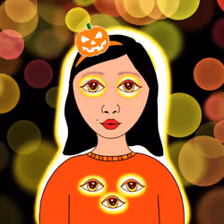 Pumpkin Magic Fairy Girl