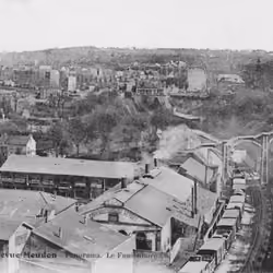 Meudon, Bas-Meudon, Cristalleries de Sèvres et la voie ferrée, 1918
