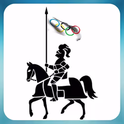 Knight flag #006 Olympic