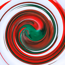 Yin and yang - Acrylic fluid abstraction #10