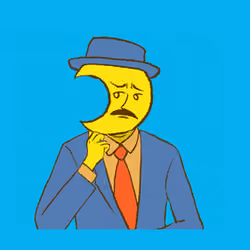 Yellow Faced Suited Man