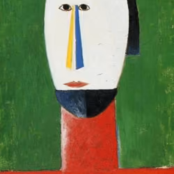 Cat in style Malevich