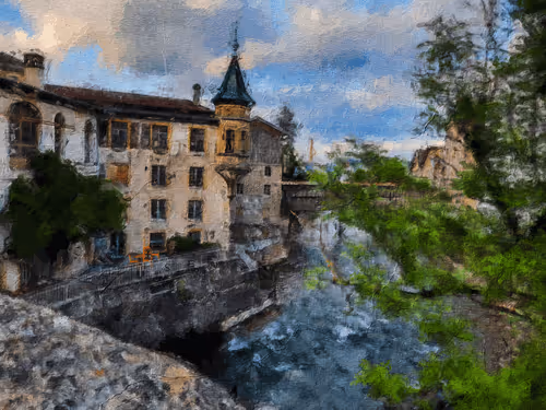 Valley of ancient waterwheels 