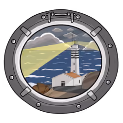 Lighthouse Through Window #05