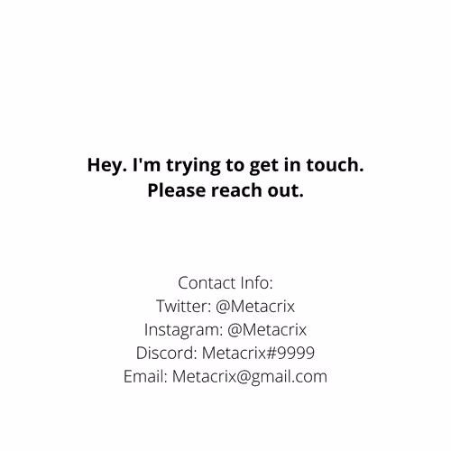 Trying To Get In Touch