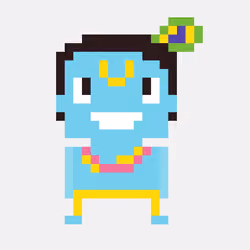 Happy Hawaiian Blue Guy