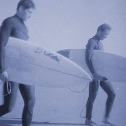 Two surfers