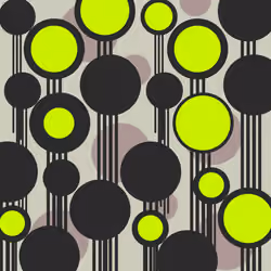 #002 Digital fashion pattern neon rocks dots