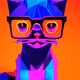 Kitten in Psychedelic Mode