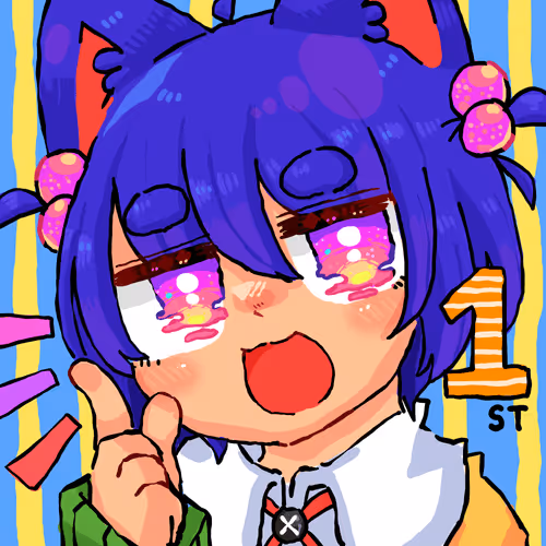Gesyu's megaranica friends! First anniversary blue cat!