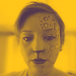 The Face Painter - Yellow Leopard Bunny