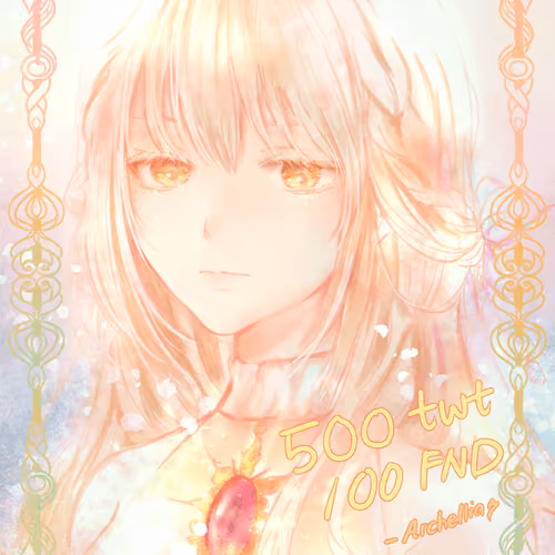 Archellia - 500 twt 100 fnd friends stamp