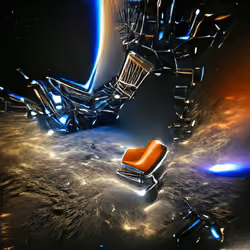 Recliner Chair In Space