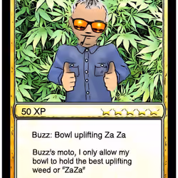 Buzz Bud as card #50 called Buzz and is #1/1-Toon @ 50 XP 