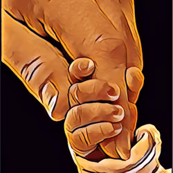 "...forever hold my hand"