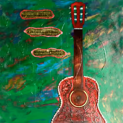 Red Shell Guitar 