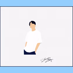 Jeon Jeong-guk with signature 