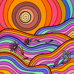 Fancy Landscapy #9 | Psychedelic Landscapic | Digital NFT Art
